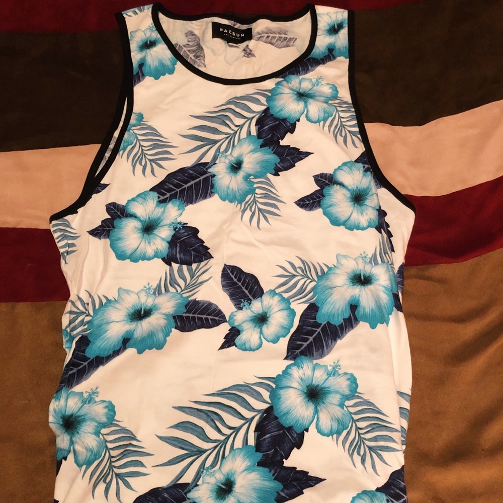 Floral Pattern Tank Top